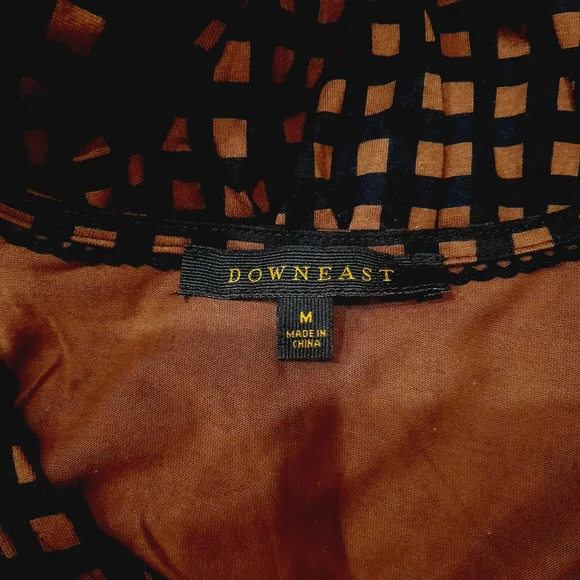 Downeast Gingham Check Cottagecore Maxi Dress Medium - Picture 5 of 6